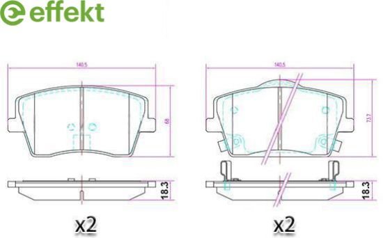 Brake Pad Set, disc brake VOLVO