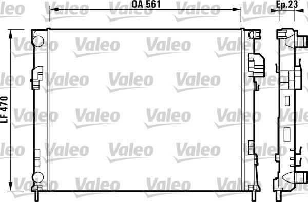 Radiator, engine cooling Renault,Nissan,Opel