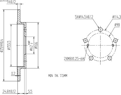 Brake Disc TOYOTA - 42431-12260
