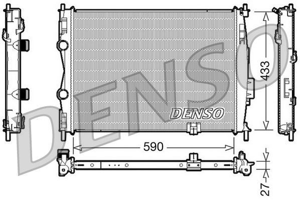 Radiator, engine cooling NISSAN Qashqai 2.0 i aut. 10