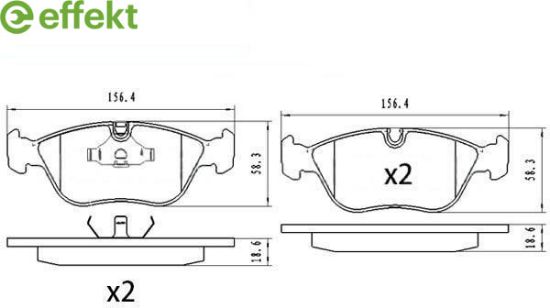 Brake Pad Set, disc brake VOLVO - 271587