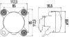 Insert, spotlight FF H1, 24V ref12,5