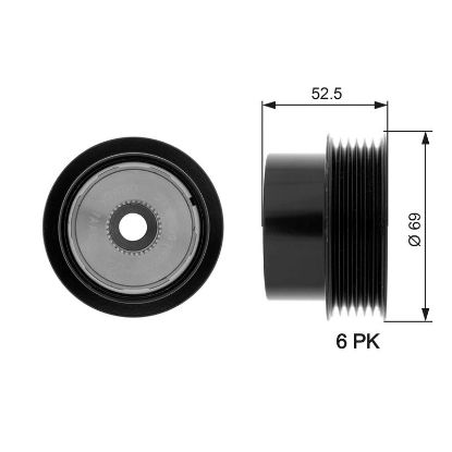 Alternator Freewheel Clutch VOLVO