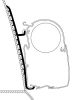 Mounting Set, roof rack Renault Master High Roof H3