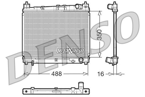 Radiator, engine cooling TOYOTA Yaris / Yaris Verso /