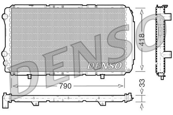 Radiator, engine cooling FIAT Ducato II / CITROEN Jum