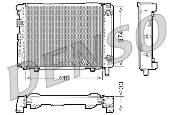 Radiator, engine cooling MERCEDES 200 / 230 E (W 124) Radiator, engine cooling MERCEDES 200 / 230 E (W 124)