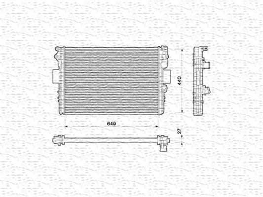 Radiator, engine cooling Iveco
