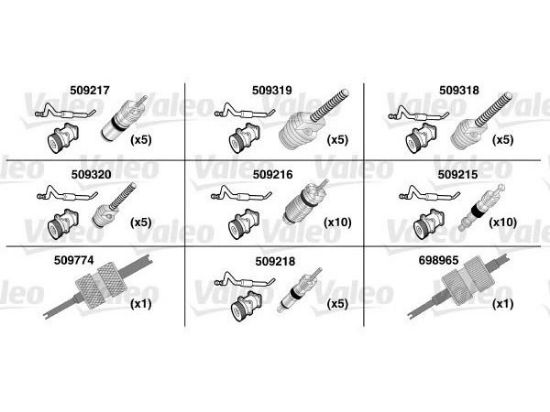 Gasket, coolant pipe AC ventiilide komplekt