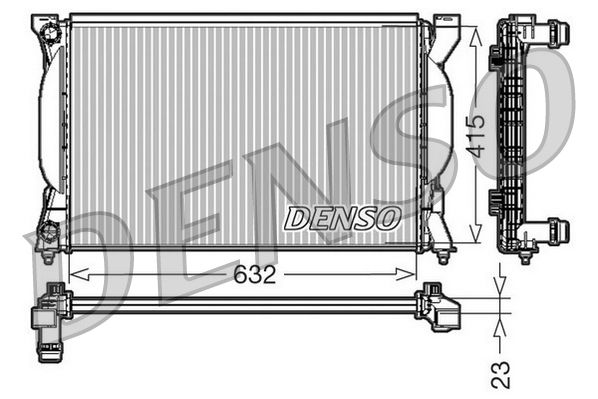 Radiator, engine cooling AUDI A4 II Radiator, engine cooling AUDI A4 II