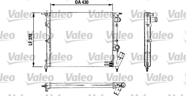 Radiator, engine cooling Renault Express I
