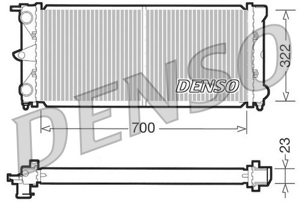 Radiator, engine cooling VOLKSWAGEN Passat II 1.6 D / Radiator, engine cooling VOLKSWAGEN Passat II 1.6 D /