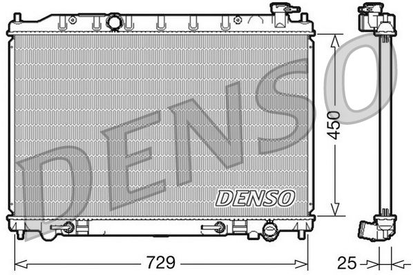 Radiator, engine cooling NISSAN Murano 3.5 i 07/03- Radiator, engine cooling NISSAN Murano 3.5 i 07/03-