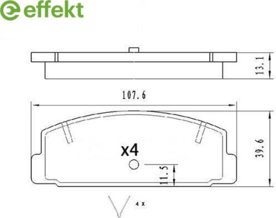 Brake Pad Set, disc brake MAZDA - FB71-26-28ZA