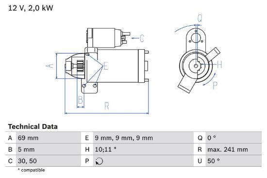 Starter BMW - 12 41 7 801 203