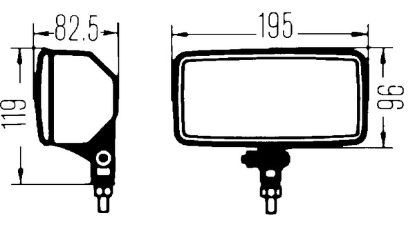 Spotlight Set Comet 550, Ref. 17,5, 12V, H3