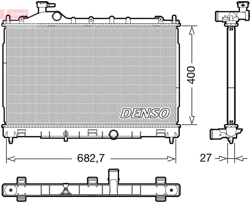 Radiator, engine cooling MITSUBISHI 1350A915