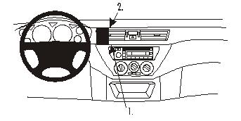 Trim Frame Mitsubishi Lancer 02-