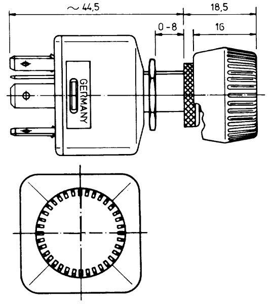 Switch pöördlüliti 0-1 12V