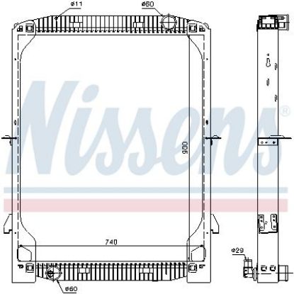 Radiator, engine cooling IVECO EUROTECH E.42 95-