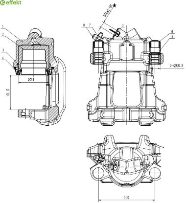 Brake Caliper BMW - 34 11 6 850 650