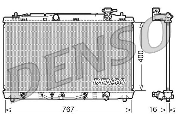 Radiator, engine cooling TOYOTA Avalon Aut.00/05-00/0