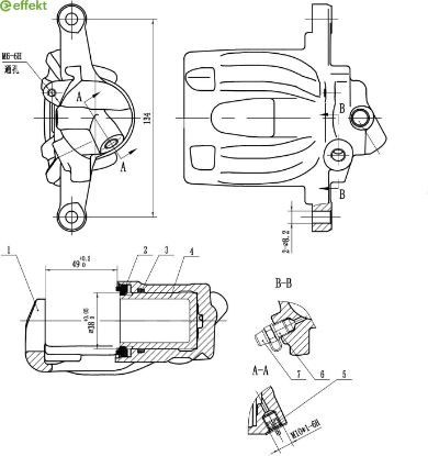 Brake Caliper MERCEDES-BENZ - 639 420 02 83