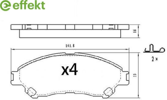 Brake Pad Set, disc brake Suzuki