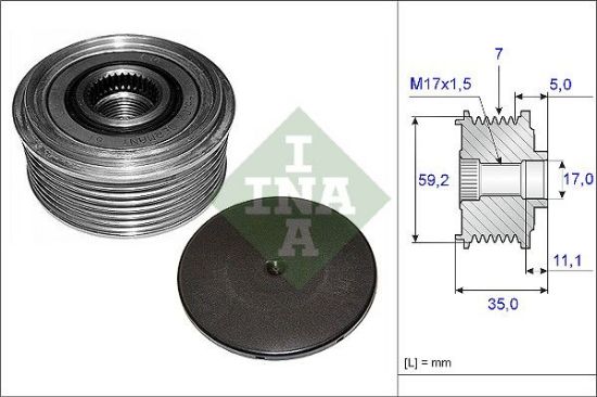 Alternator Freewheel Clutch TRANSIT -06a.