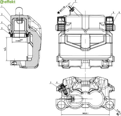 Brake Caliper VOLVO - 36002411