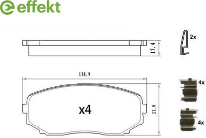 Brake Pad Set, disc brake Mazda