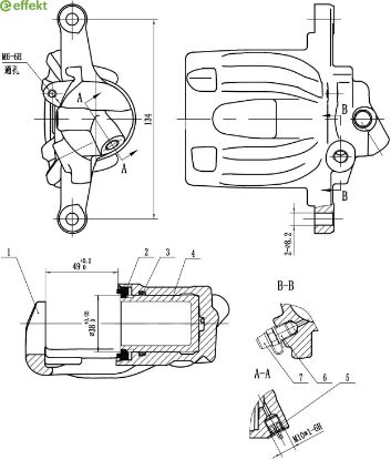 Brake Caliper MERCEDES-BENZ - 639 420 03 83