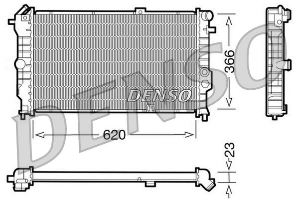 Radiator, engine cooling OPEL Vectra 1.6 / 1.8 si / 2