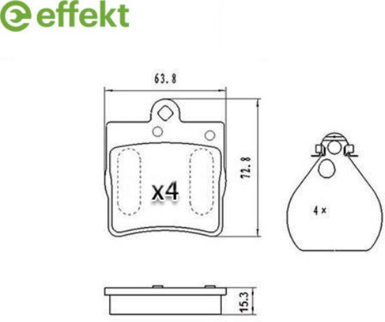 Brake Pad Set, disc brake MERCEDES-BENZ - 002 420 71 20