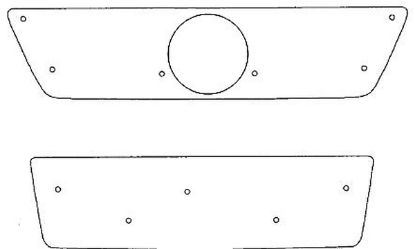 Trim/Protection Strip, radiator grille VW Caddy 2005-2010 (ei MAXI)