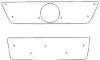 Trim/Protection Strip, radiator grille VW Caddy 2005-2010 (ei MAXI)