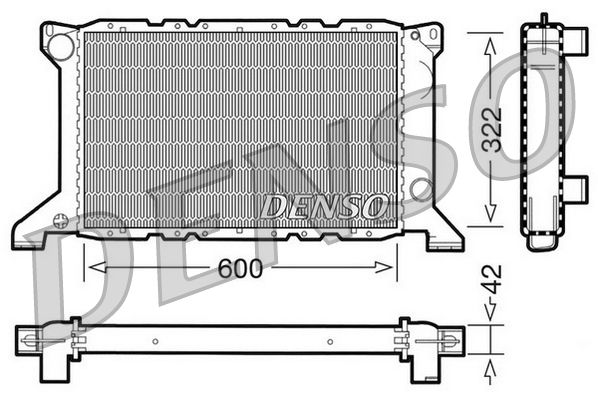 Radiator, engine cooling FORD Transit 95 2.5 D