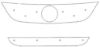 Trim/Protection Strip, radiator grille VW Tiguan Sport Style/Trend Fun 08-10