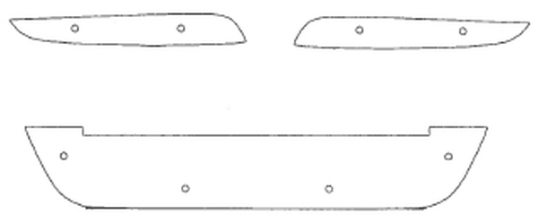 Trim/Protection Strip, radiator grille Hyundai i30 2007-2009