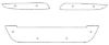 Trim/Protection Strip, radiator grille Hyundai i30 2007-2009