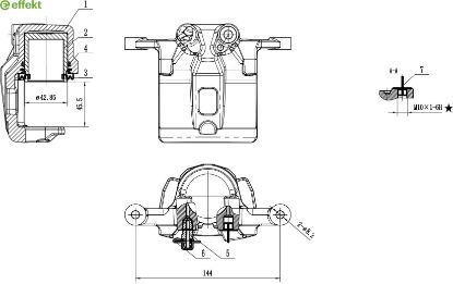 Brake Caliper HYUNDAI - 58210-2W700
