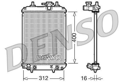 Radiator, engine cooling TOYOTA Passo Aut. 06/04-