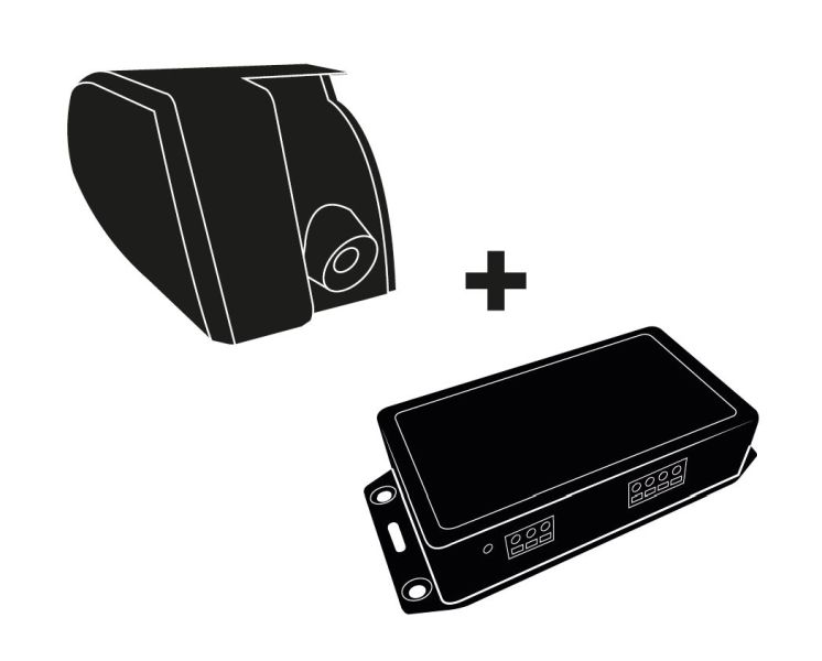 Mounting Set, roof rack TO 6300 Motor Kit 12V, Anodised