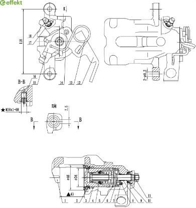 Brake Caliper HONDA - 43103-SMG-E01