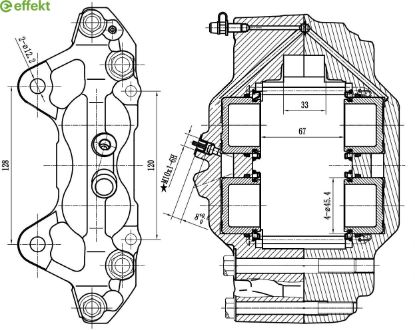 Brake Caliper TOYOTA - 47730-0K080