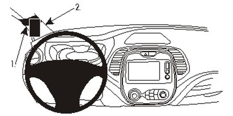 Trim Frame Renault Captur 14-17 vasakule
