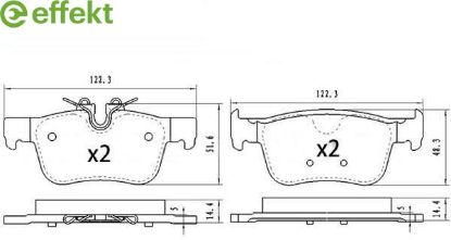 Brake Pad Set, disc brake VOLVO