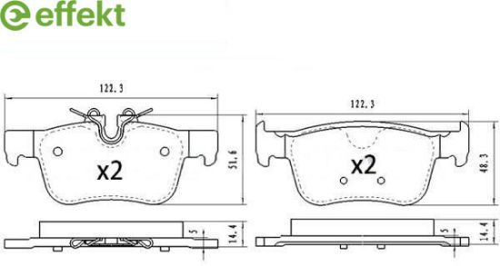 Brake Pad Set, disc brake VOLVO