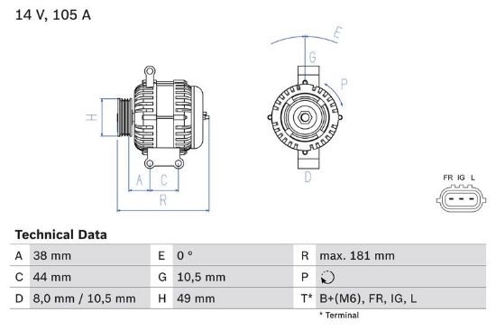 Alternator Alternator 8424