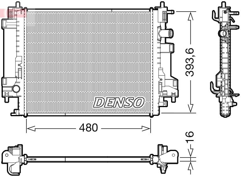 Radiator, engine cooling RENAULT / SMART 214105514R / 4535000003